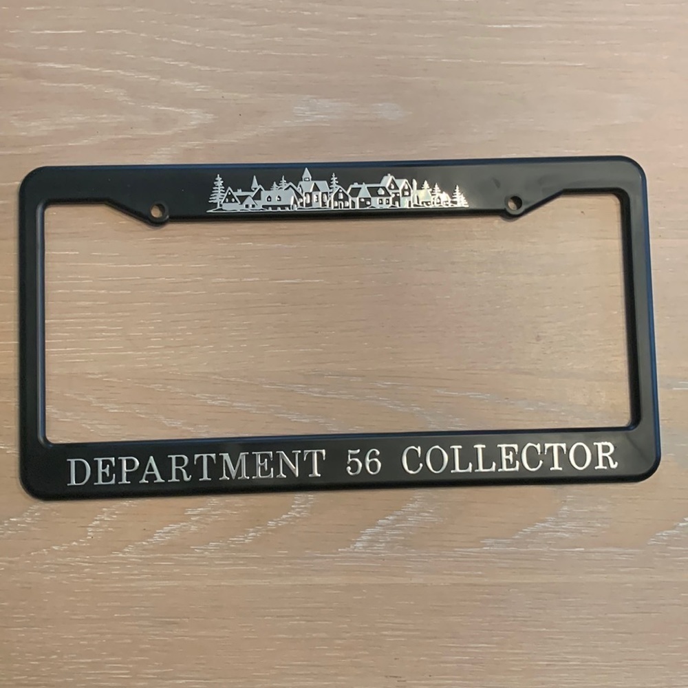 Department 56 Collector license plate holder - one only